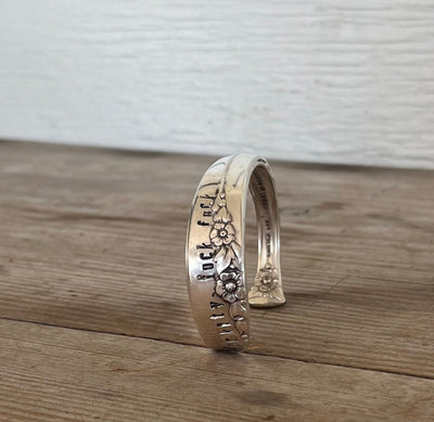 Spoon Cuff Bracelet -FUCKITY FUCK FUCK - #5780