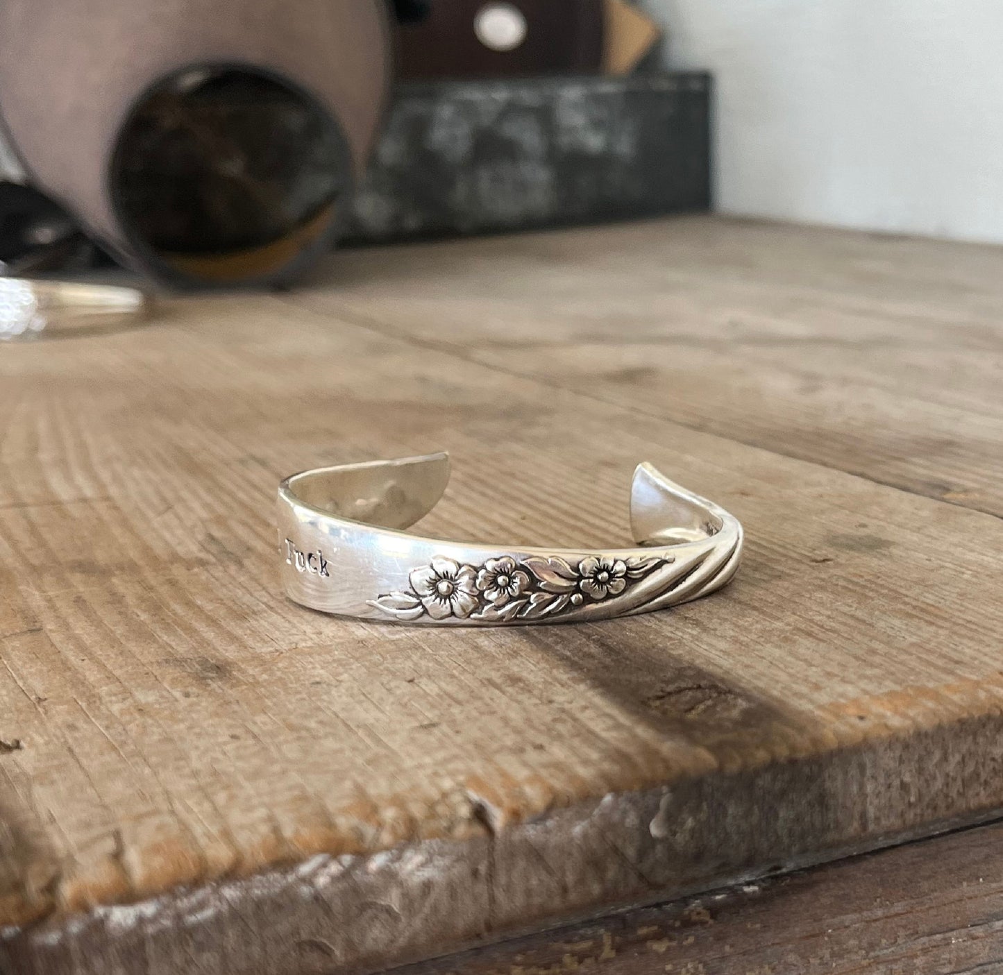Spoon Cuff Bracelet - FUCKITY FUCK FUCK - #5781