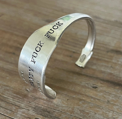 Spoon Cuff Bracelet - FUCKITY FUCK FUCK - #5941