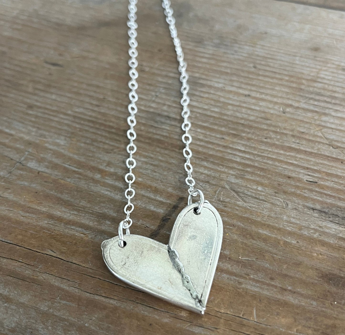 SALE Fork Heart Necklace - COMMUNITY "M" - #5831
