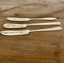 TO BRIE OR NOT TO BRIE - HAND Stamped Spreader/Knives