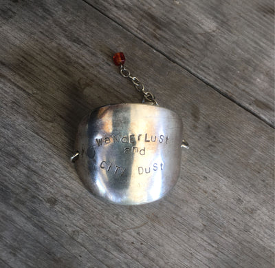SALE Stamped Spoon Bracelet - WANDERLUST AND CITY DUST - #2900