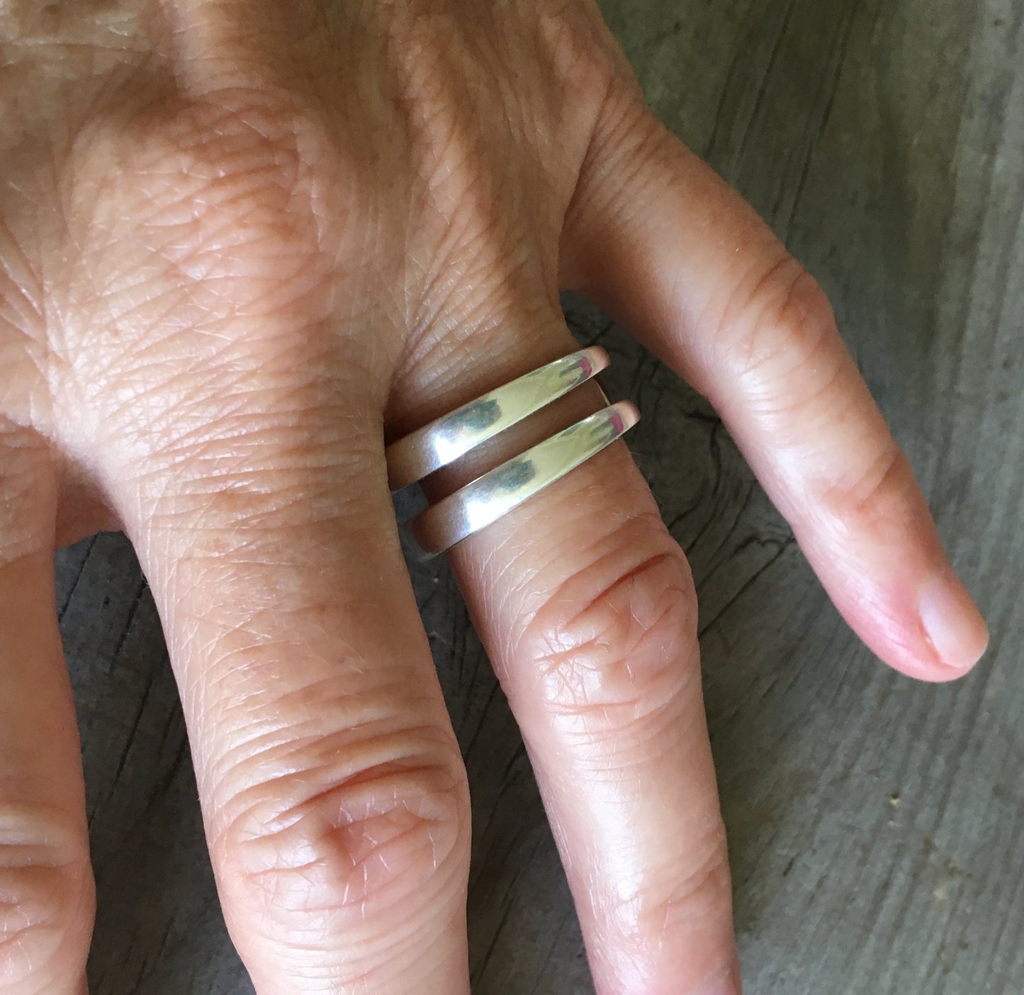 Fork Tine Ring - Double - HEART - SIZE 10.5 - #5827