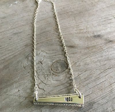 Bar Necklace - VOTE - #4470