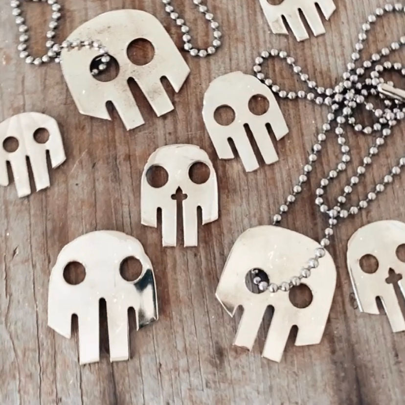 Fork Skull Necklace/Keychain - #4625