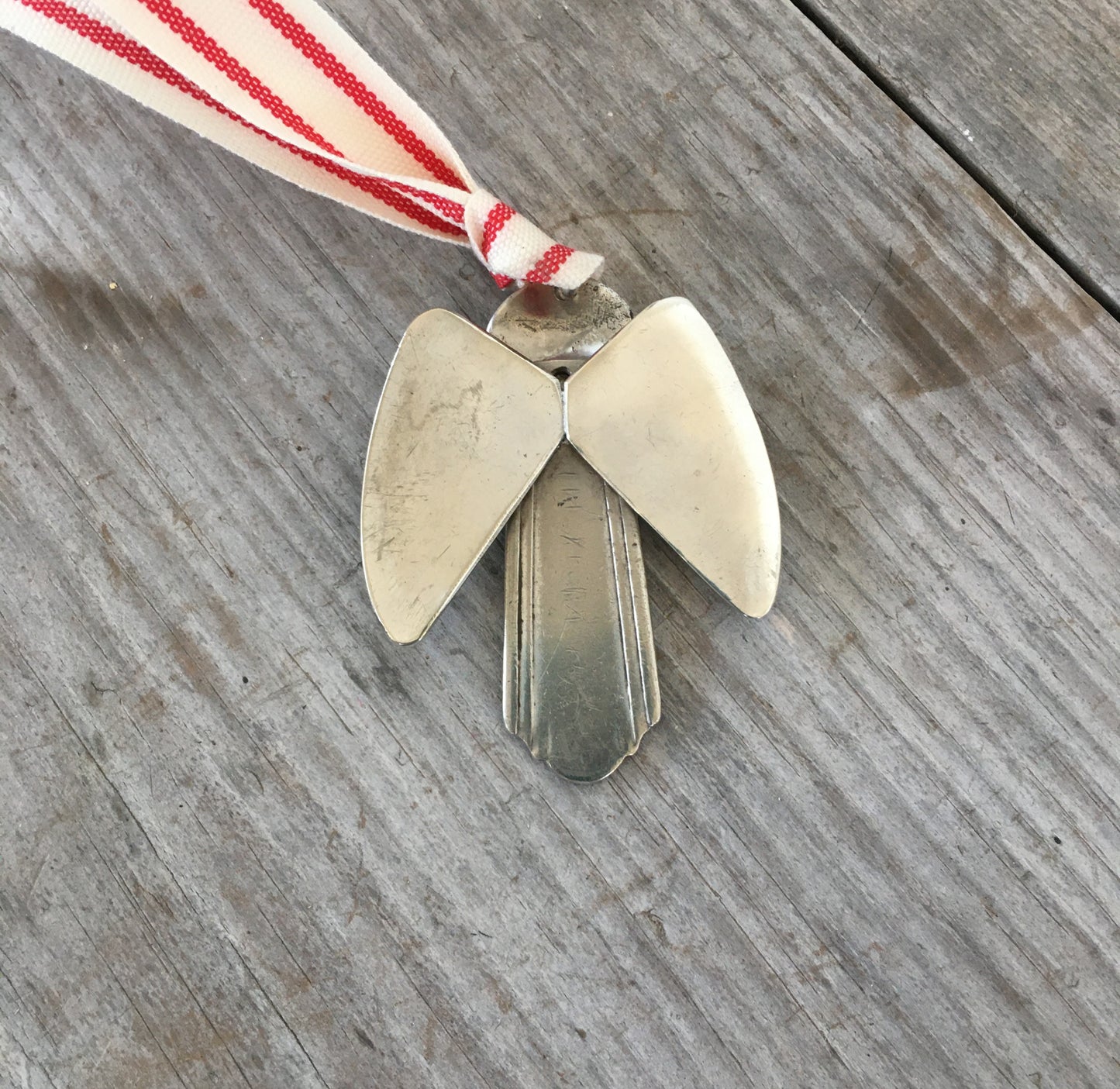 Artisan Angel Ornament - Upcycled Silverware Pieces - # 4547