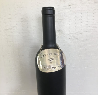 Spoon Wine Label - NOW'S THE TIME TO ENJOY THE WINE