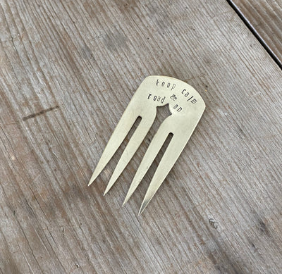 SALE - Fork Bookmark KEEP CALM & READ ON - #4913