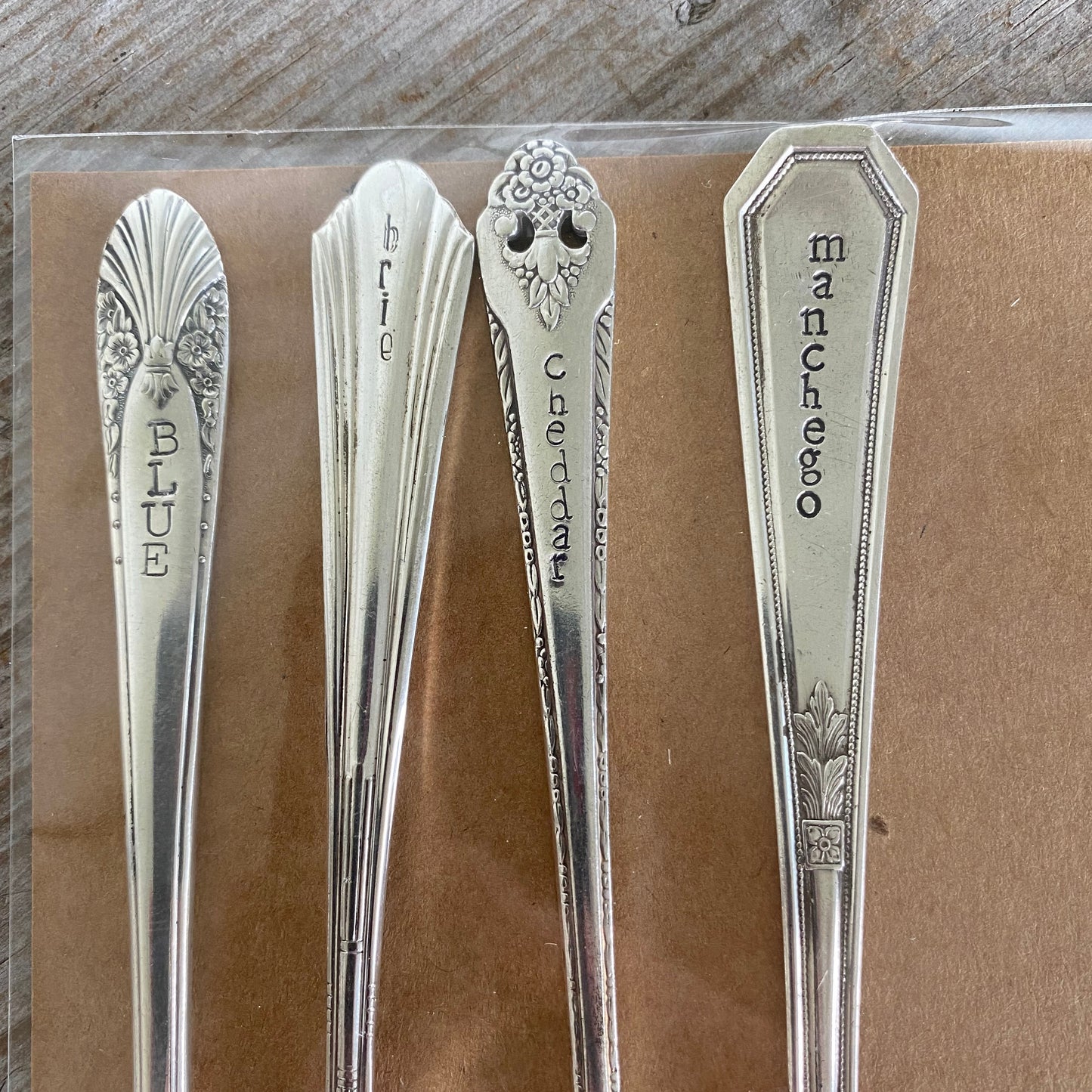 Silverware Handle Cheese Markers - Set of 4 - #4956