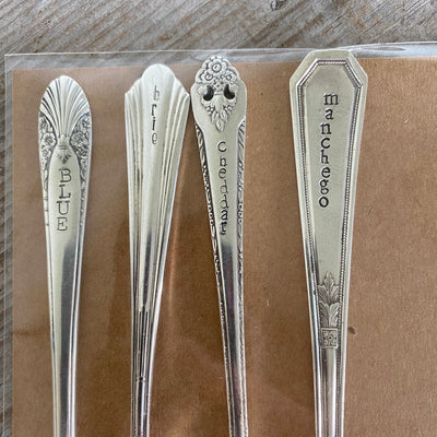 Silverware Handle Cheese Markers - Set of 4 - #4956
