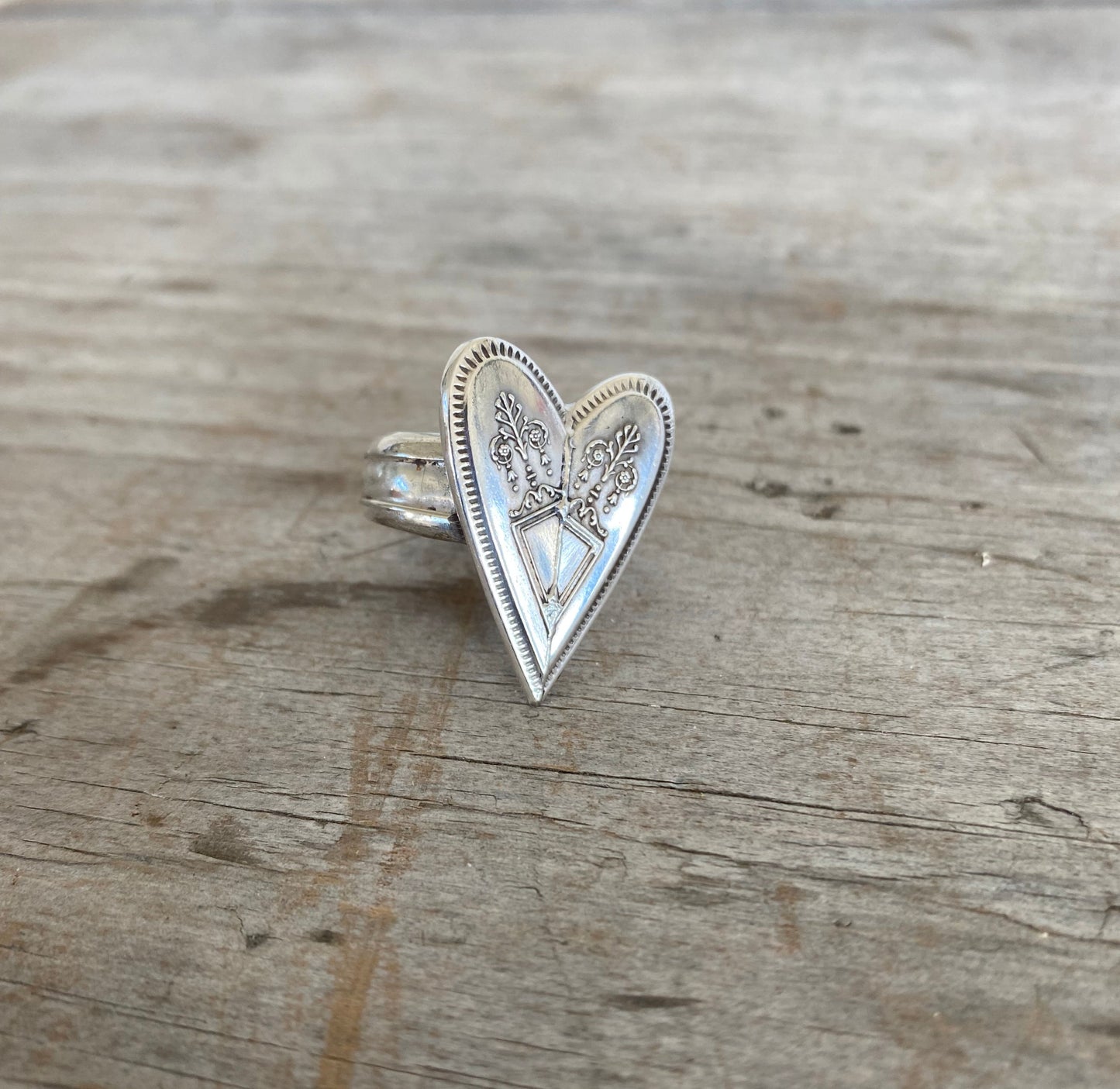 Heart Spoon Ring - GROSVENOR - Size 7.5