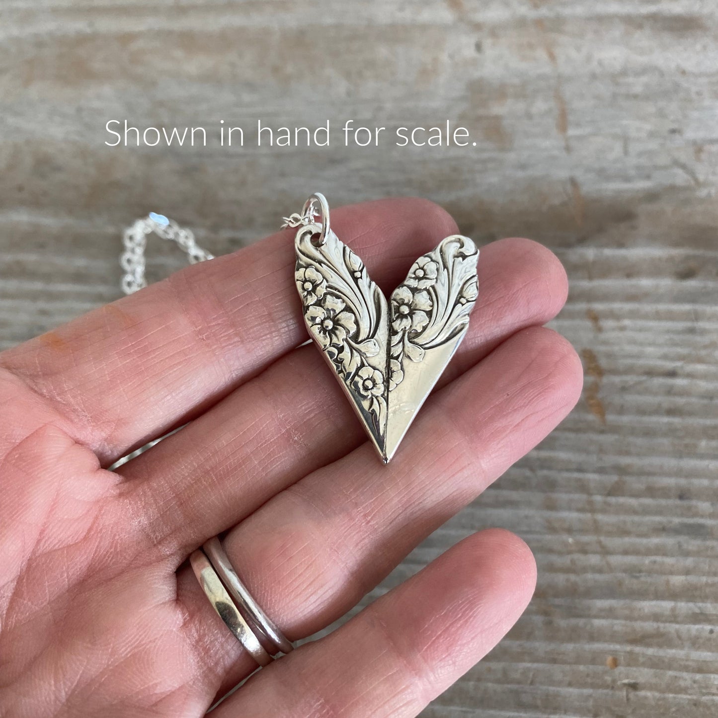 Spoon Heart Necklace - Evening Star