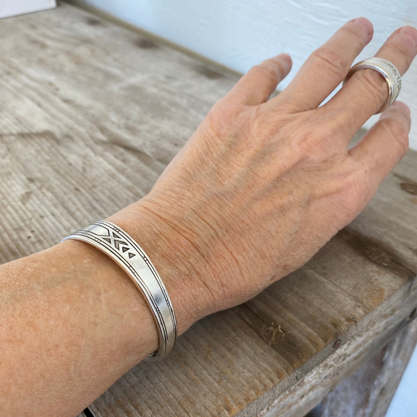 Spoon Cuff Bracelet - FRIENDSHIP/MEDALITY