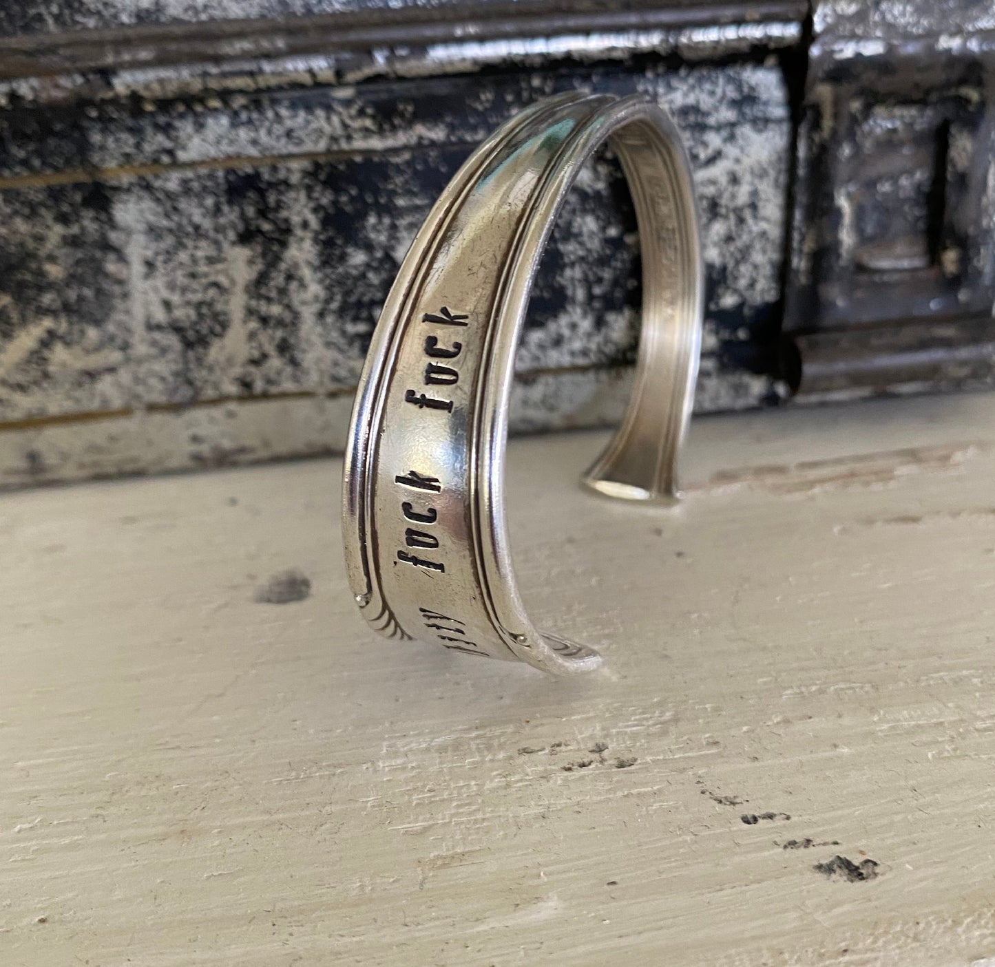 Spoon Cuff Bracelet - FUCKITY FUCK FUCK - CHATHAM