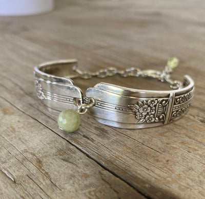 Spoon Link Bracelet - PERIDOT