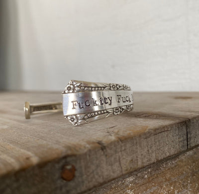 Spoon Cuff Bracelet - FUCKITY FUCK FUCK - DEL MAR - #5196