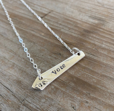 Bar Necklace - Vote - #5237