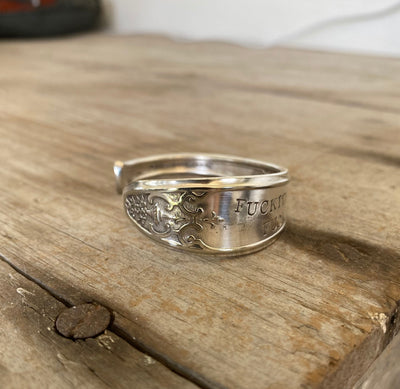 Spoon Cuff Bracelet - FUCKITY FUCK FUCK - LADY DORIS - #5288