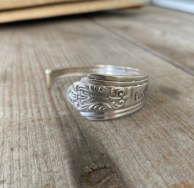 Spoon Cuff Bracelet - FUCKITY FUCK FUCK - SMALL - #5406