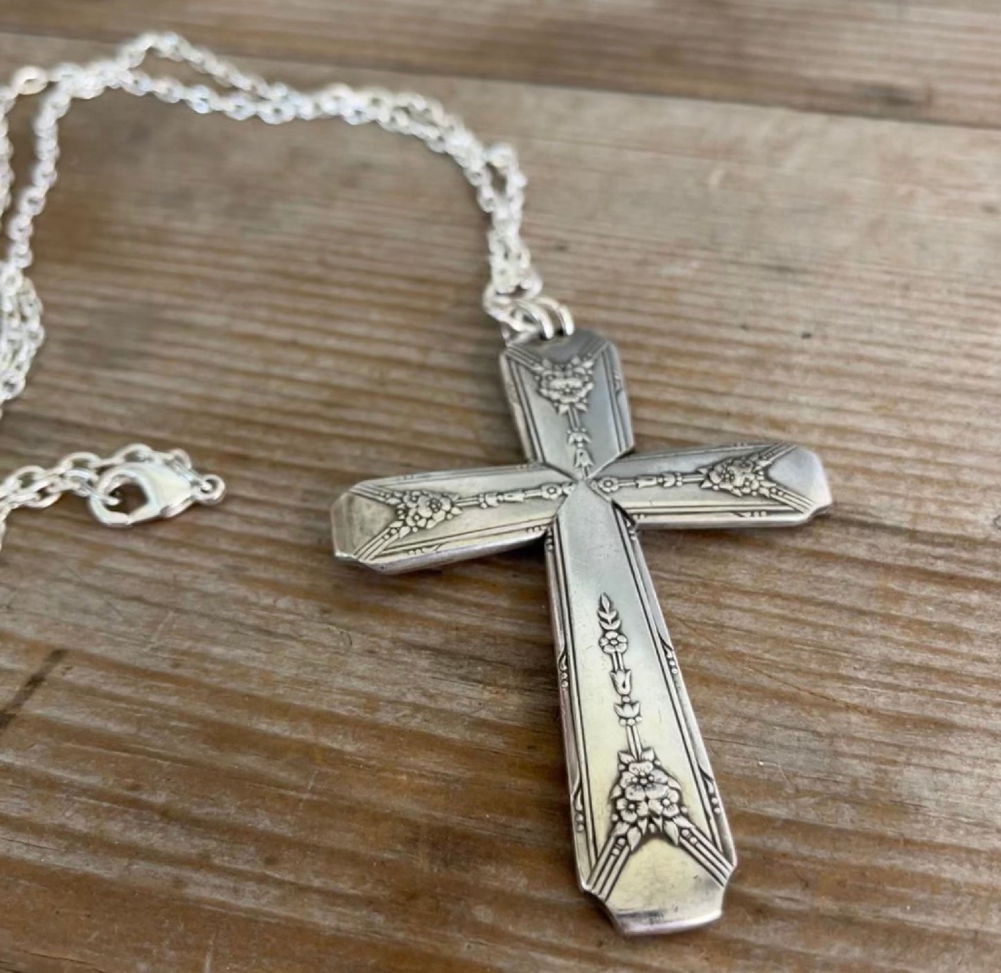 Spoon Cross Necklace - MILADY - #5549