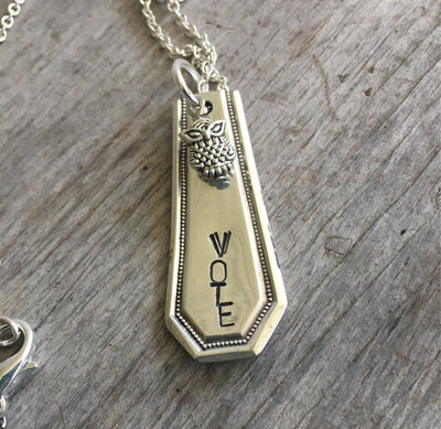 Bar Necklace - VOTE