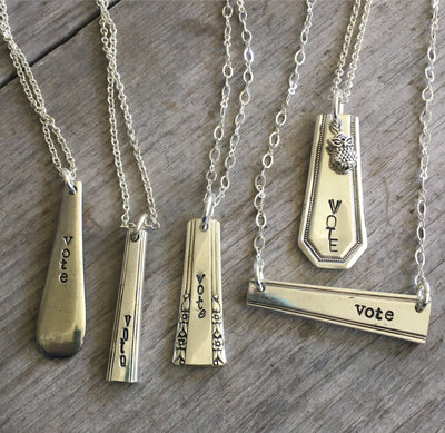 Bar Necklace - VOTE - #4442