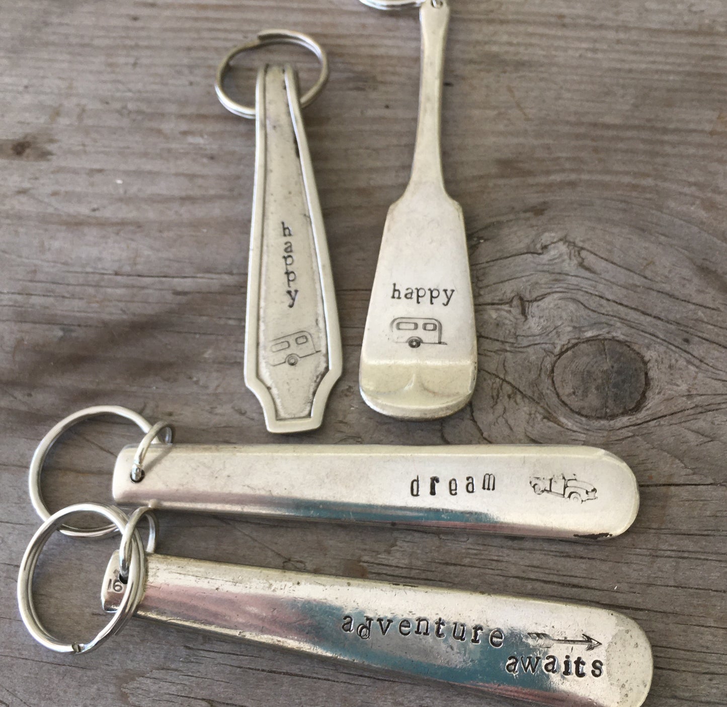 Spoon Key Chain - HAPPY CAMPER - #4372