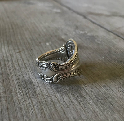 Sterling Spoon Ring – OLD COLONY - #3082