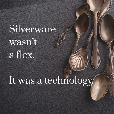 Silverware wasn't a flex. It was a technology. - vintage silverware history and antimicrobial science - Laughing Frog Studio