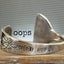 Oops - perfectly imperfect misspelled hand-stamped spoon cuff bracelet - handcrafted from upcycled vintage silverware - Laughing Frog Studio
