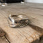 Monogrammed Spoon cuff bracelet - handcrafted from upcycled vintage silverware - Laughing Frog Studio