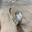 Underside view of Monogrammed Spoon cuff bracelet - handcrafted from upcycled vintage silverware - Laughing Frog Studio