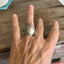 AFFECTION pattern full spoon ring displaying unique upcycled baby spoon design