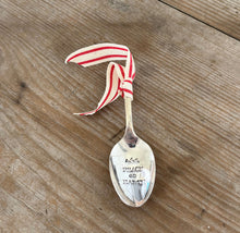 Stamped Spoon Ornament - PEACE ON EARTH - #5418