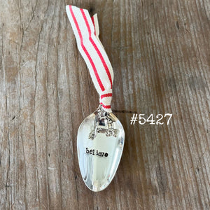 Stamped Spoon Ornament - BELIEVE