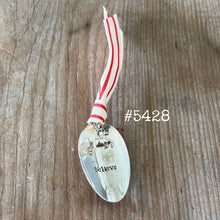 Stamped Spoon Ornament - BELIEVE