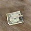 Upcycled vintage silverplate spoon money clip hand-stamped WHISKEY - 1937 William Rogers silverplate