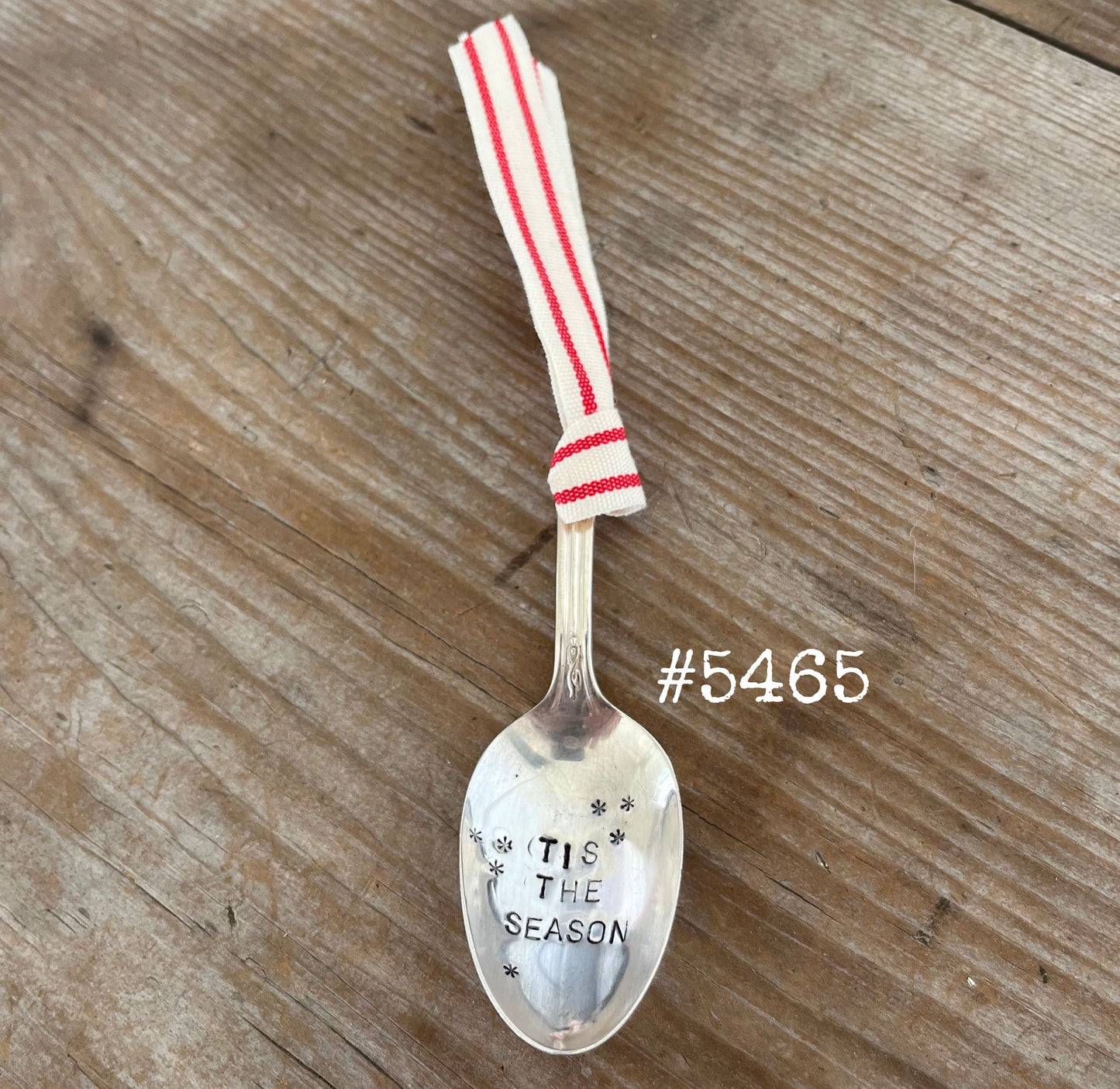 Stamped Spoon Ornament - TIS THE SEASON