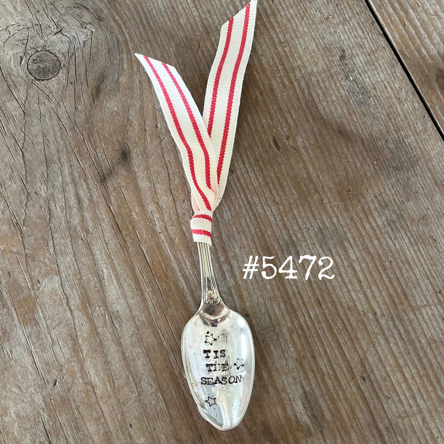 Stamped Spoon Ornament - TIS THE SEASON