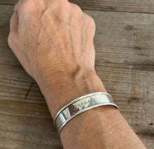 Sterling Napkin Ring Cuff Bracelet - GORHAM - BARBARA