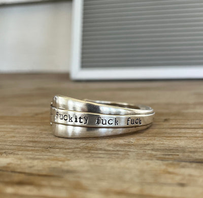 Spoon Cuff Bracelet - FUCKITY FUCK FUCK - STARLIGHT - #5565