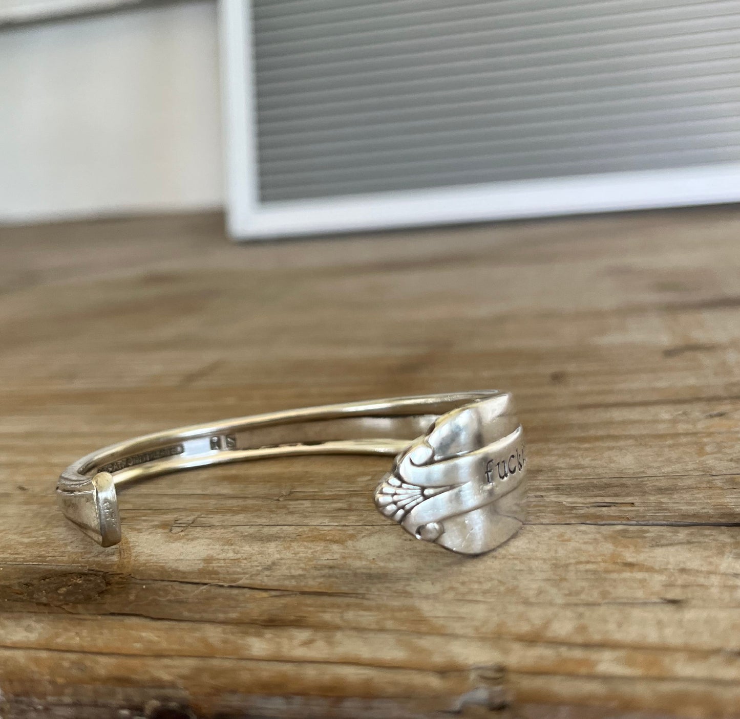 Spoon Cuff Bracelet - FUCKITY FUCK FUCK - STARLIGHT - #5565