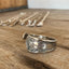 Hand-stamped spoon cuff bracelet from vintage elegant design Bride pattern with BADASS message