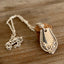 Vintage 1898 Pearl Fenwick spoon handle pendant necklace by Stratford Silver Co., handcrafted upcycled silverplate jewelry 