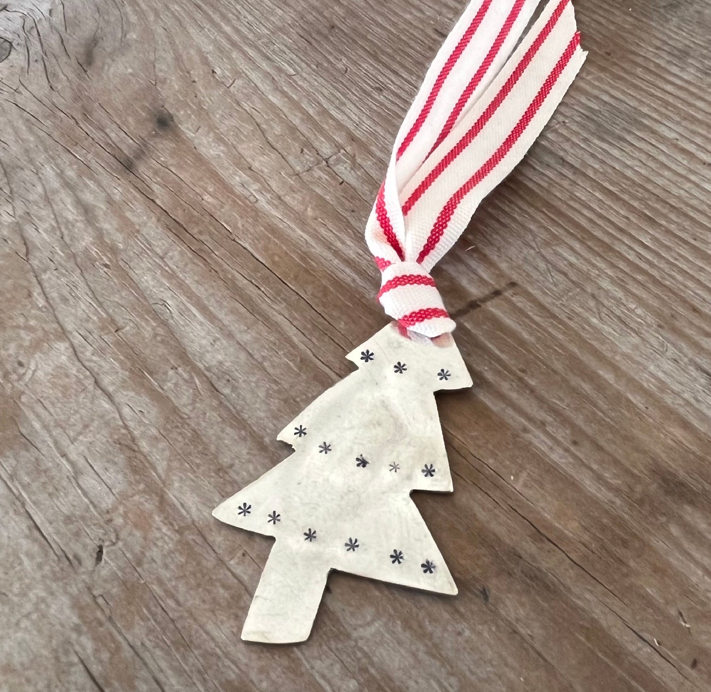 Spoon Ornament - Christmas Tree with Snowflakes