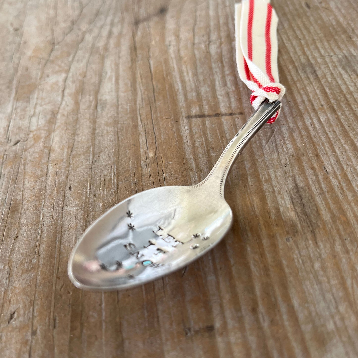 Stamped Spoon Ornament - LET IT SNOW - #5663