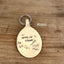 Upcycled vintage bullion spoon keychain with Enjoy the Journey inspirational hand-stamped message