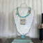 Handmade spoon jewelry necklace with handbeaded strands