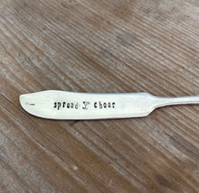 Hand Stamped Cheese Spreader - Spread Cheer -SALE