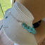 Spoon Cross Pendant on Chunky Turquoise Howlite Choker Necklace - CAPRICE - #5693